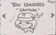 "Samson" - Complete Depths 2, but pass on 2 Treasure Rooms. (Playable Character)