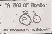 Bag of Bombs Unlock.png (32 KB) "A Bag of Bombs" - Kill Satan with Cain. (Collectible Item)