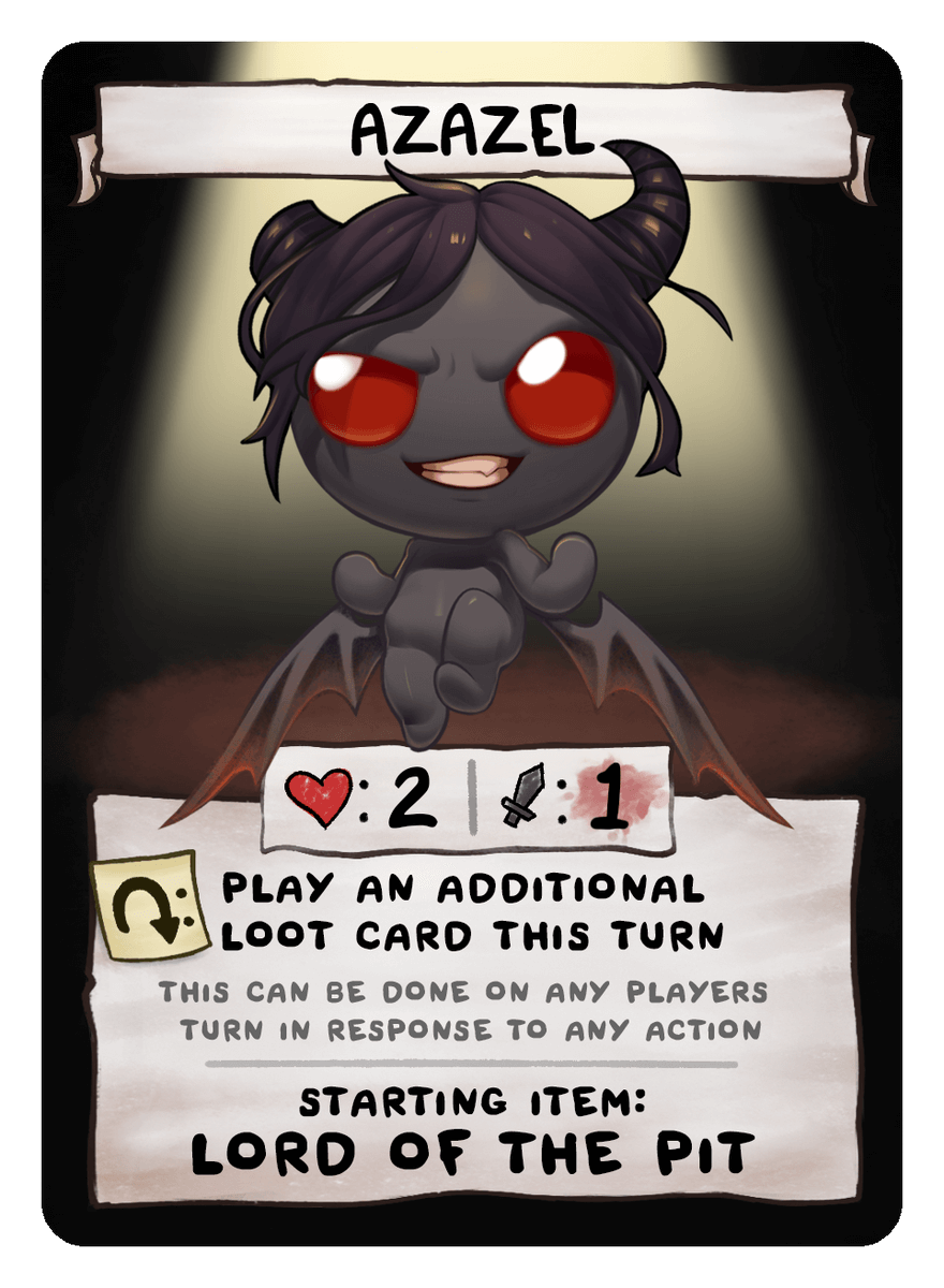 Azazel The Binding Of Isaac Four Souls Wiki 4855