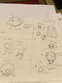 Sketches for Teratoma and other bosses for the original Binding of Isaac's Wrath of the Lamb DLC.