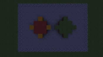 Illustrated by the yellow blocks. The red blocks being where the saplings are planted.
