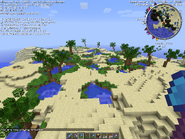 Ponds of water in an Oasis Biome