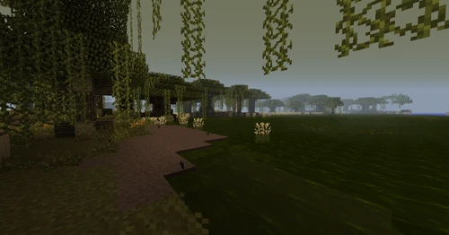 A swampy sea, common in this biome