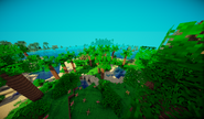 Tropics tree top view (With using a Shader)