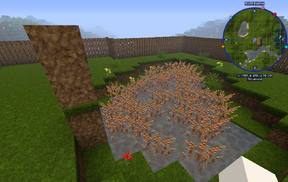 I was able to place reeds in a very specific way: dirt in water, 4 blocks in the air.