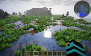 A Marsh from above. Shaders used in this picture.