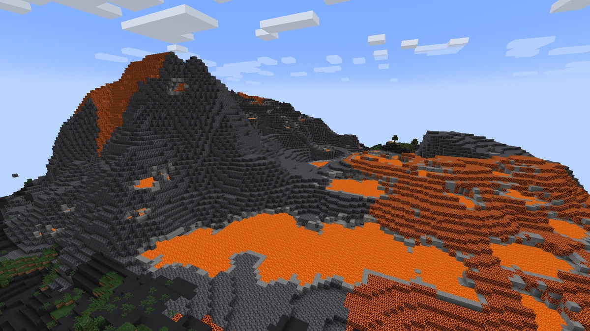 Minecraft Volcano Eruption