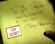 Envelope containing final orders of Oscar Goldman (from "Kill Oscar").