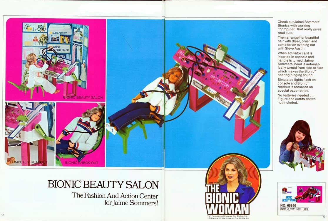 VINTAGE TOY ARCHIVE — KENNER: 1976 The Bionic Woman Doll Designer