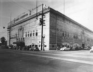 The Grand Olympic Auditorium from 18th St. and S. Grand in 1938.
