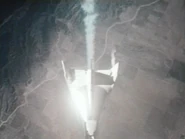 Austin's lifting body (the Northrop HL-10 as shown) detaches from its Boeing B-52 Stratofortress mother-craft.