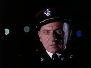 A very surprised customs inspector