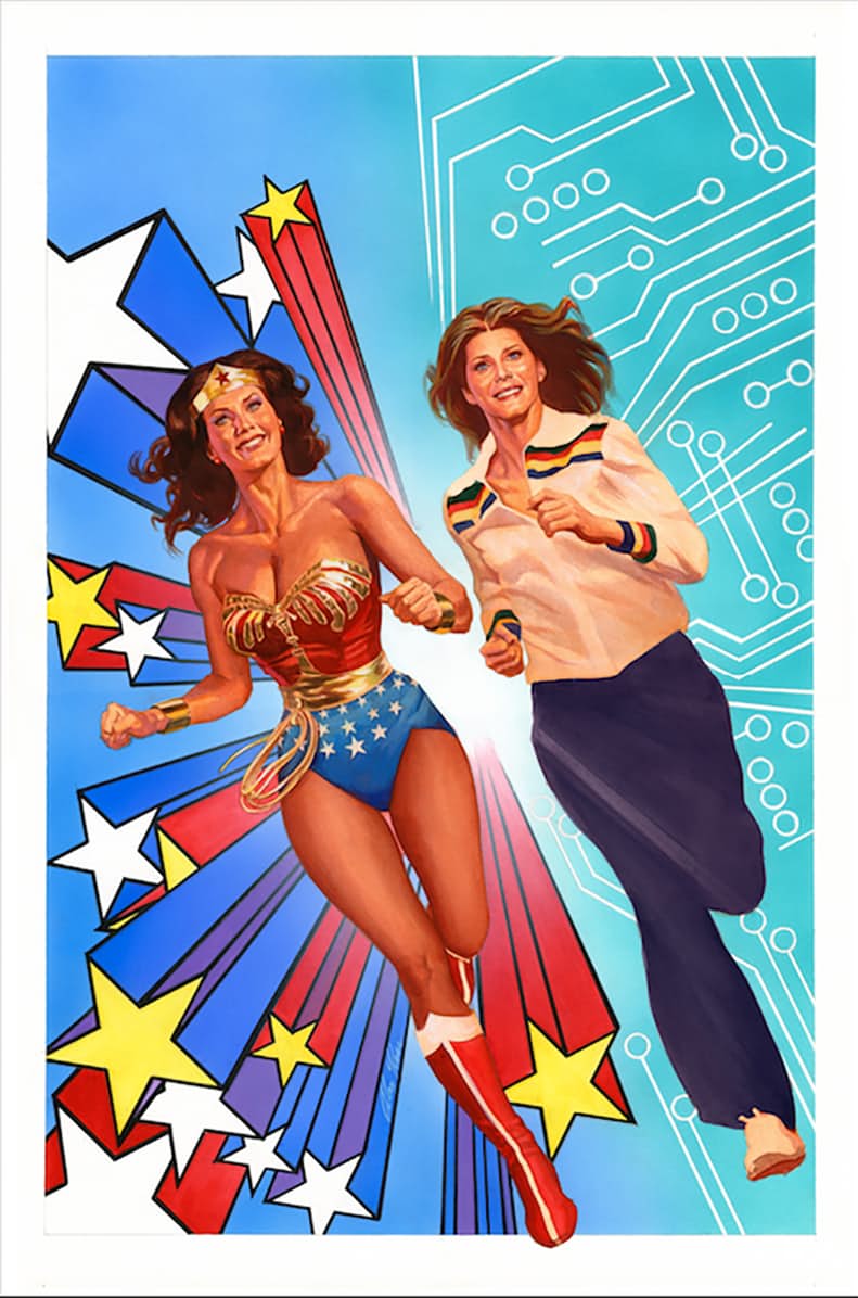 Wonder Woman Bionic Woman 77 #1 Cover C Action Figure