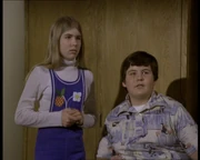 Terry with classmate.