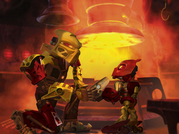 Toa Lhikan Matoran Vakama Toa Stone