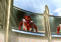 Dume beszdédét a Teleképernyők segístségével továbbítja a sziget más pontjaira