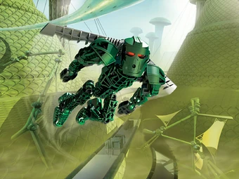 bionicle green toa