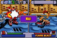 Vakama es golpeado por una Llama explosiva de un .