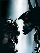 Nuparu and Vezok in BIONICLE Heroes