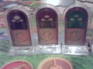 The back of Onua, Pohatu, & Lewa pawns