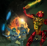 Los Toa Inika se infiltran en la Fortaleza Piraka