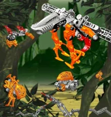 The Goko-Kahu in a promotional image for the Masterbuilder set 