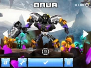 Toa Onuas model i selve spillet