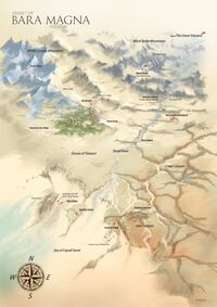 Mapa de Bara Magna con Indicaciones