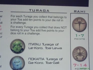 Turaga tokens info & dice effects (Matau & Nokama)