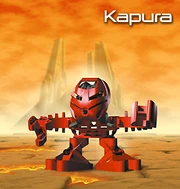 Kapura after being weakened by a Matoran Sphere