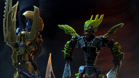 LLR Mata Nui y Glatorian Gresh