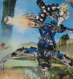 Promo Art Matoran Mazeka on Swamp Strider