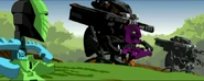 LeWahiMatoranAmbush.png (195 KB) Damek and Midak ride Boxor vehicles to ambush the Nuhvok while Tamaru looks on.