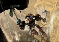 Onewa after being transformed into a Toa