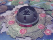 The Makuta Temple piece (a.k.a. the canister lid from the 2001 Toa canisters/sets with the board game sticker around it)