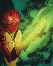 Jaller brandishes his sword