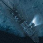 El Rastreador de Terreno Toa en el Puerto de las Aguas Profundas en BIONICLEstory