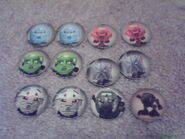 12 Turaga tokens (on the front side is Turaga Whenua without his staff)