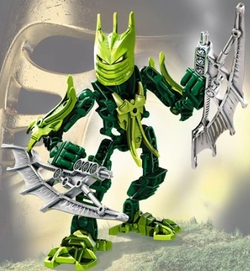 Green Bionicle LEGO Bionicle Rahaga Mini Figure Set #4879 Iruini