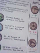 Evil Rahi tokens' worth points (Nui-Rama, Nui-Jaga, and Muaka)