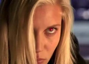  uses her red-glowing eye