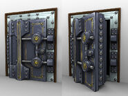 Concept art for Elizabeth's door.