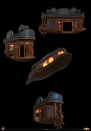 Finished Art Nouveau Gondola model.