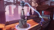 A Tesla Coil summoned through a Tear.