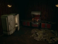 The employee's kitchen.