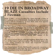 Broadway blaze