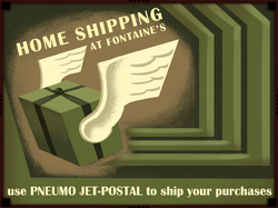 Jet-Postal Home Shipping at Fontaine's Poster