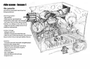 Concept sketch of the first ride scene.