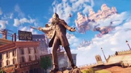 Statue von Comstock