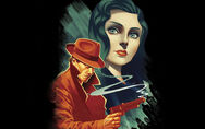 Promotional art for Burial at Sea featuring Booker.